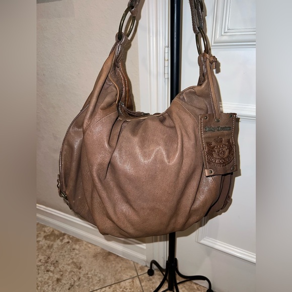 Y2K JUICY COUTURE LEATHER BAG - Picture 1 of 12